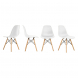 Кухонные стулья Ergozen Eames DSW Pro (4 шт комплект) белый