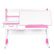 Комплект Anatomica Study-120 Lux парта + кресло + надстройка + органайзер + ящик белый/розовый с розовым креслом Funken