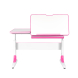 Комплект Anatomica Study-100 парта + кресло белый/розовый с розовым креслом Robin